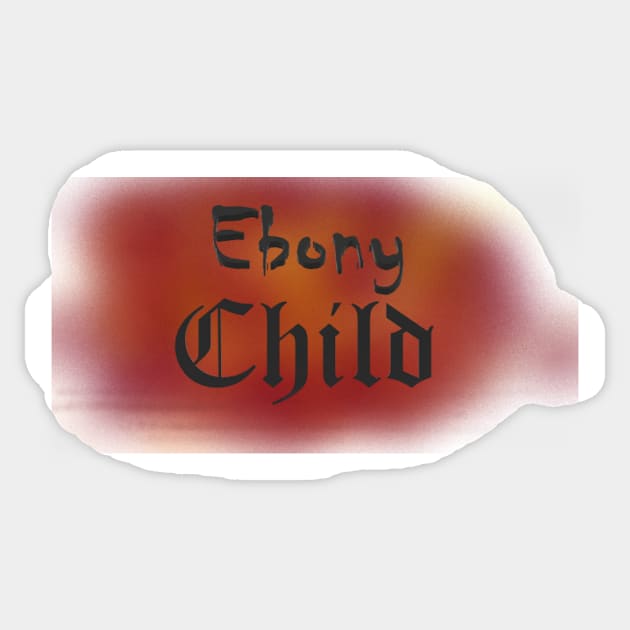 Ebony Child Sticker by bcmorgan